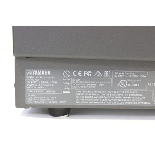 Yamaha QL1 32 mono + 8 stereo Digital Mixer LABEL