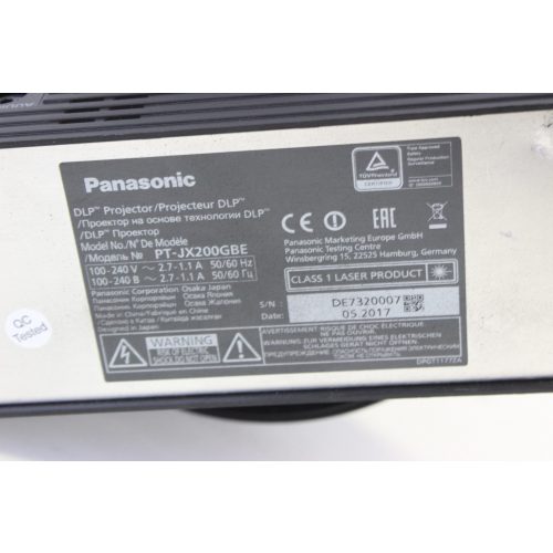 panasonic-pt-jx200-spaceplayer-1-chip-dlp-projector-cosmetic-wear label
