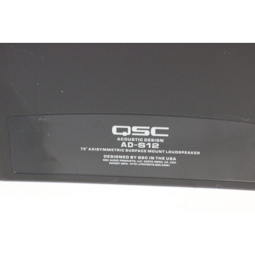 qsc-ad-s12-small-format-surface-mount-loudspeaker-no-bracket-hardware BOTTOM