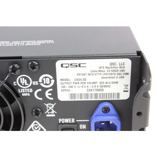 qsc-cxd43q-4-channel-processing-amplifier-5000w label