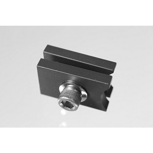 The Light Source Double I Beam Curtain M140 End Stop Black Anodized M140TSTOPB