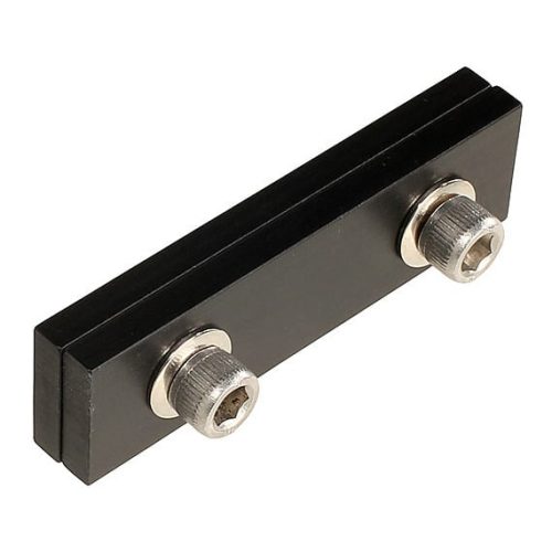 The Light Source Double I Beam Curtain M140 Track Splice Black Anodized M140TSB