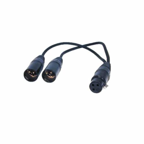 Comprehensive Cables XLRJ-2XLRP XLR Jack to Two XLR Plugs Audio Adapter Cable 1ft