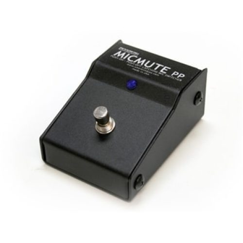 Whirlwind Switcher - Microphone _Line-Level XLR I_O latching on_off foot pedal MICMUTE-PP