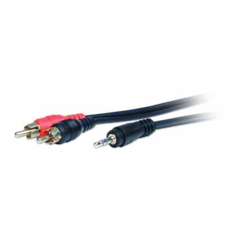 Comprehensive Cables MPS-2PP Standard Series 3.5mm Stereo Mini Plug to 2 RCA Plugs Audio Cable