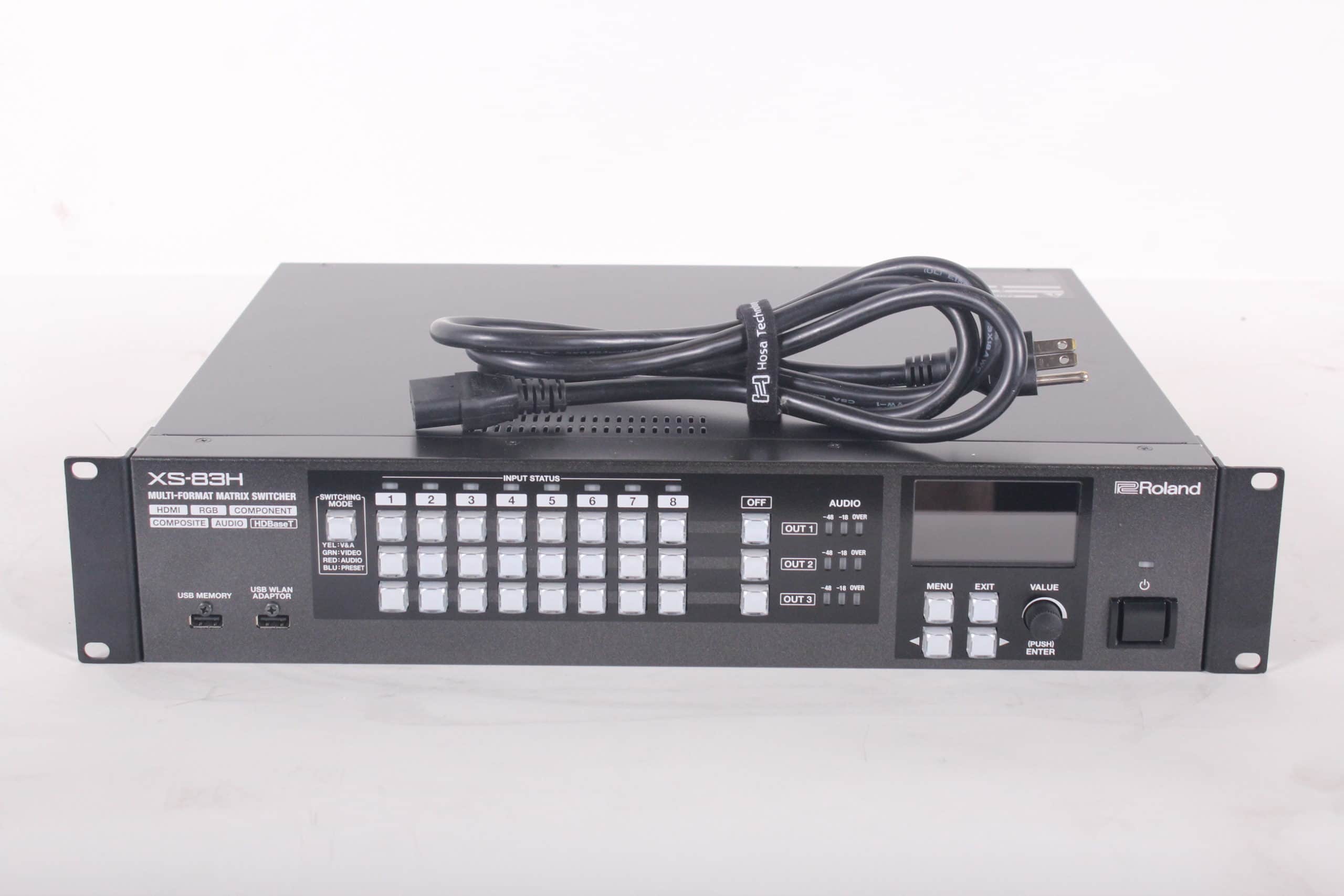 Roland XS-83H 8x3 Multi-Format AV Matrix Switcher (B-Stock/Factory  Recertified)
