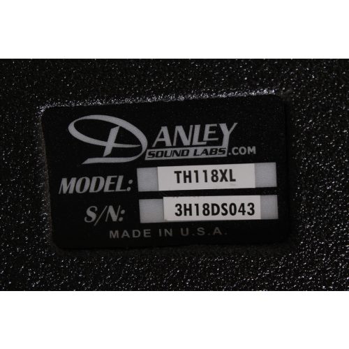 danley-sound-labs-th118xl-18-subwoofer label1