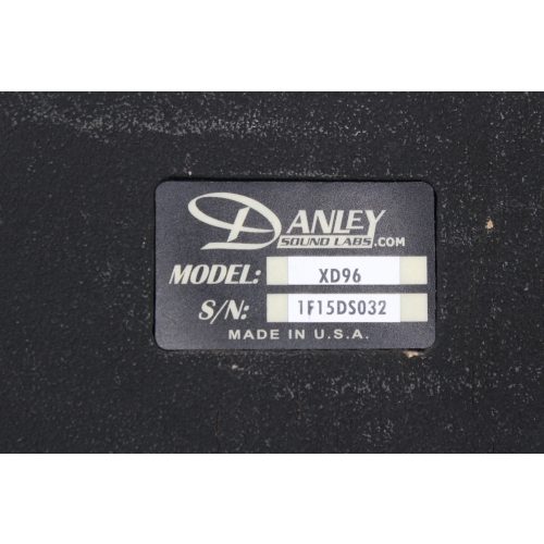 danley-sound-labs-xd96-90-x-60-degree-full-range-loudspeaker label