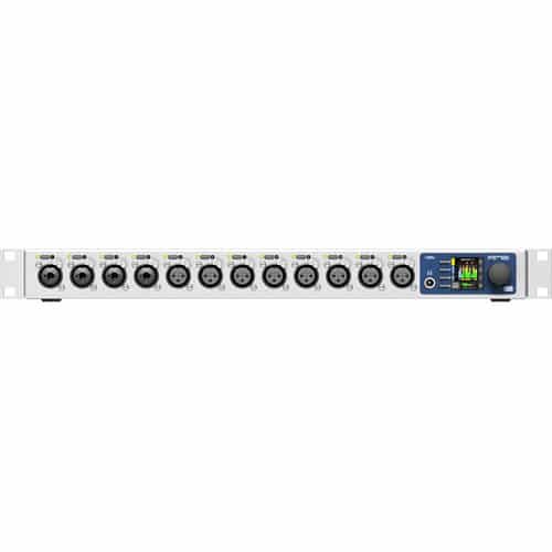 rme-12mic-mic-and-line-level-preamp-for-audio-networks front