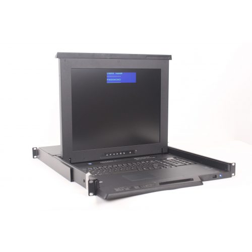Eclipse ER1-17N8-USB 8-Port KVM Rackmount LCD Keyboard in Original Box_ANGLE1