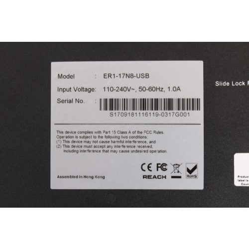 Eclipse ER1-17N8-USB 8-Port KVM Rackmount LCD Keyboard in Original Box_PRODUCT_TAG