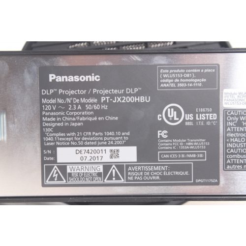 Panasonic PT-JX200HBU Space Player Projector