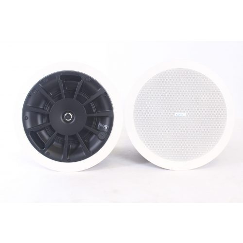qsc-ad-c6t-65-two-way-ceiling-speaker-pair-missing-one-grill-cover-w-mounting-hardware-in-original-box front3