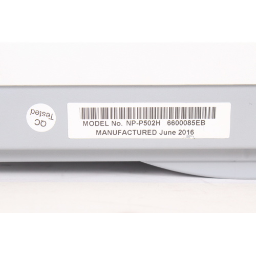NEC NP-P502H 5000 ANSI Lumens 1080p HDMI WUXGA Projector (77 Hours) w/ Remote [ADJUSTABLE LEG BROKEN] label