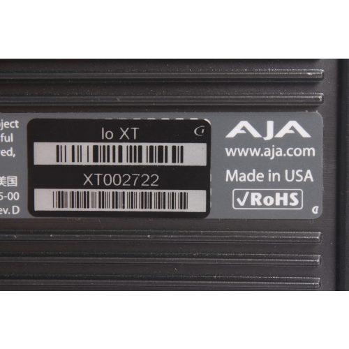 aja-io-xt-professional-capture-playback-device-with-thunderbolt-power-supply-not-included label