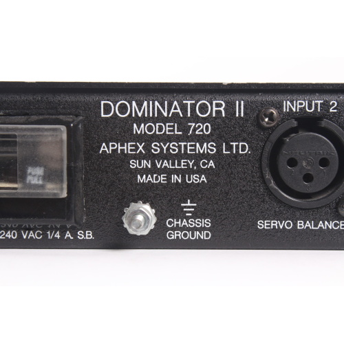 Aphex Dominator II Precision Multiband Peak Limiter label