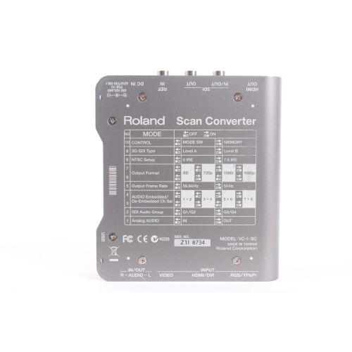 Roland VC-1-SC Up/Down/Cross Scan Converter w/ PSU bottom