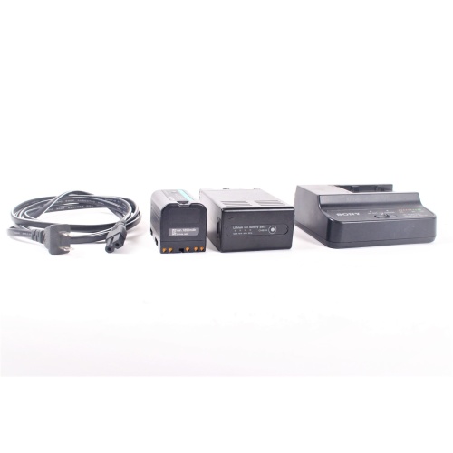 Sony BC-U1 AC Adapter/ Battery Charger w/ BP-U30 and PowerExtra BP-U60/BP-U65 Li-Ion Battery Packs main