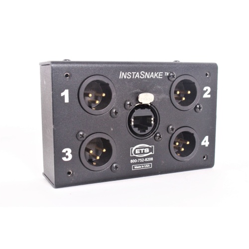 ETS PA202M 4x XLR-M to RJ45 InstaSnake Adapter front