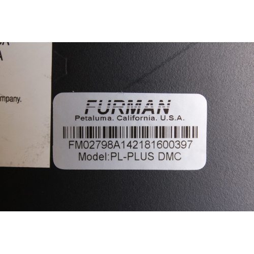 Furman PL-PLUS DMC 15a Power Conditioner with Voltmeter/ammeter label