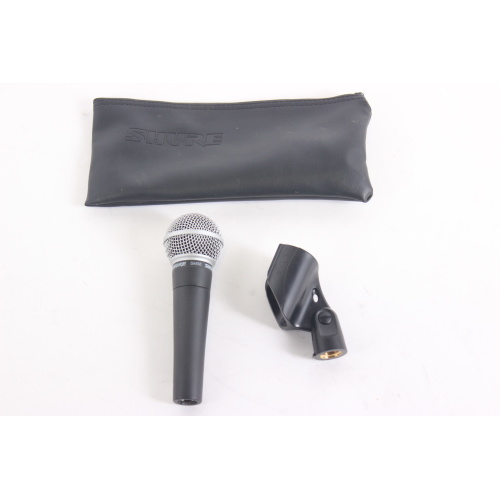 Shure SM58 Dynamic Vocal Microphone w/ Butterfly Clip in Soft Pouch main
