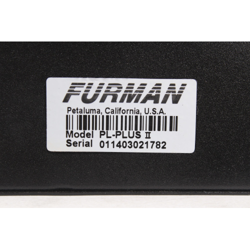 Furman PL-Plus Series II Power Conditioner w/ Voltmeter (Broken Tube Lights) label