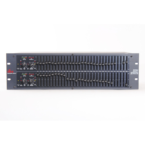 dbx 2231 Dual Channel 31-Band Graphic Equalizer/Limiter with Type III Noise Reduction (Cosmetic Issues) front2