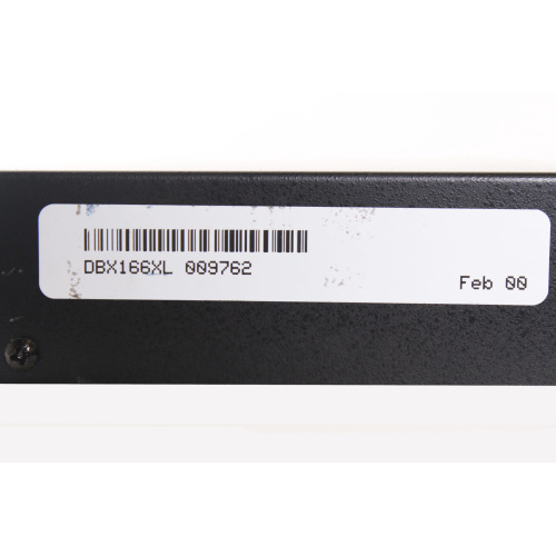 dbx 166XL Stereo Compressor / Limiter / Gate label