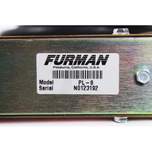 Furman PL-8 Power Conditioner label