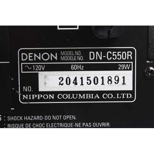 Denon DN-C550R Professional Dual Drive CD Recorder label