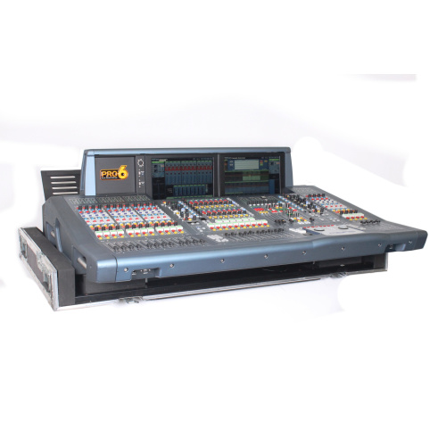 Midas Pro6-CC-TP Live Digital Console Control Centre with 64 Input Channels, 35 Mix Buses (#60472) w/ DL371 Audio Engine (#100258) & Wheeled Road Case (B-STOCK) main1