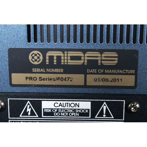 Midas Pro6-CC-TP Live Digital Console Control Centre with 64 Input Channels, 35 Mix Buses (#60472) w/ DL371 Audio Engine (#100258) & Wheeled Road Case (B-STOCK) label2