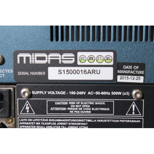 Midas Pro6-CC-IP Live Digital Console Control Centre with 64 Input Channels, 35 Mix Buses w/ DL371 Audio Engine (B-STOCK) label2