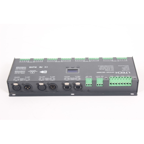 LTECH LT-932-OLED DMX512 Decoder-32 Channels Output 8 bit/16 bit w/ DC Cable Back1
