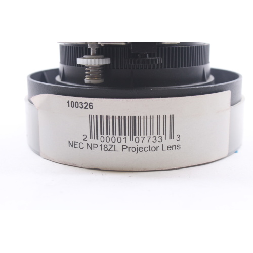 NEC NP18ZL 1.73 to 2.27:1 Standard Throw Zoom Projector Lens label2