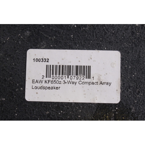 EAW KF650z 3-Way Compact Array Loudspeaker label