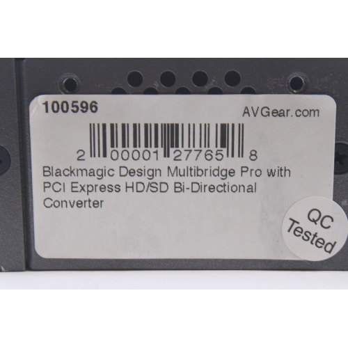 Blackmagic Design Multibridge Pro with PCI Express HD/SD Bi-Directional Converter label1