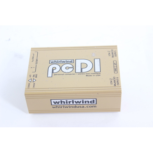 Whirlwind pcDI Stereo Line Interface DI Box front