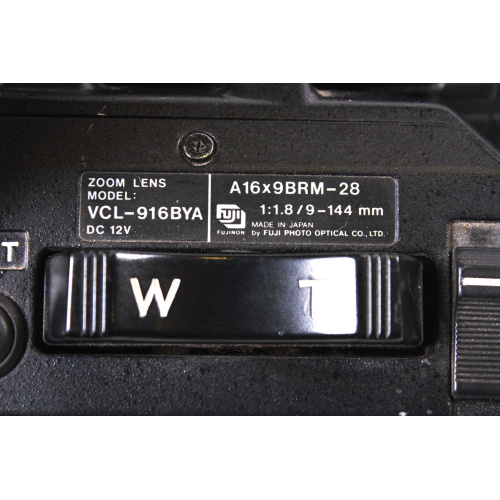 Fujinon A16x9BRM-28 Aspheric 16x TV Zoom Lens VCL-916BYA label