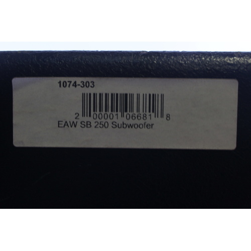 EAW SB 250 Subwoofer label