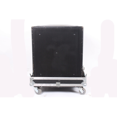 EAW SB330e 18" Passive Subwoofer in [DAMAGED] Wheeled Road Case front2