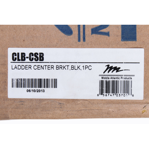 Middle Atlantic CLB-CSB Ladder Center Bracket (Open Box) label