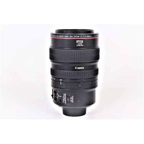 Canon Video Lens 20x Zoom XL 5.4-108mm L IS 1:1.6-3.5 stand1