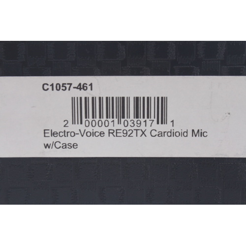 Electro-Voice RE92TX Cardioid Mic w/Case label1