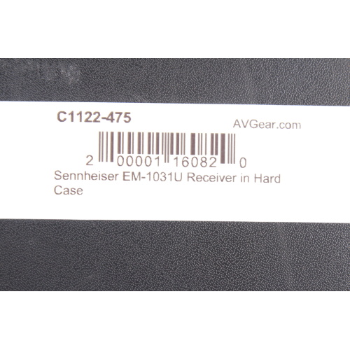 Sennheiser EM-1031U Receiver in Hard Case label1