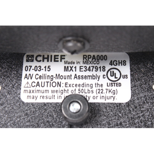 CHIEF RPA000 Projector Mount label1