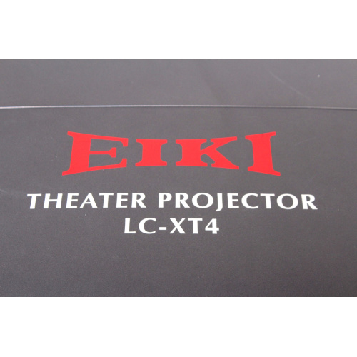 Eiki LC-XT4 XGA 12K Lumen 3LCD Large Venue Projector w/ Wheeled Hard Case [REPLACE LAMP WARNING] (775 Operating Hours) label1