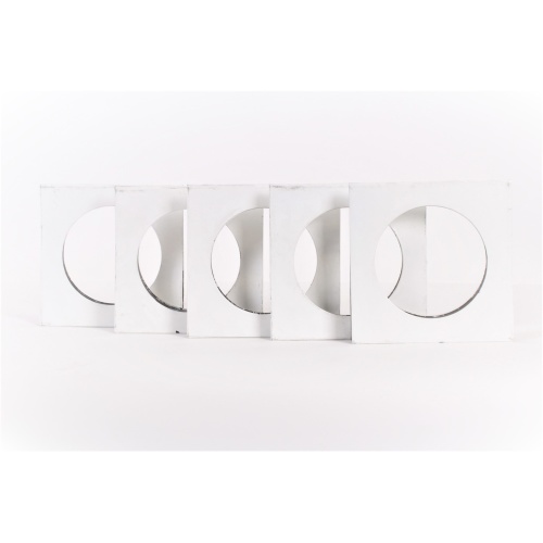 (5) White Aluminum Square Gel Holders for Stage Lights bundle2