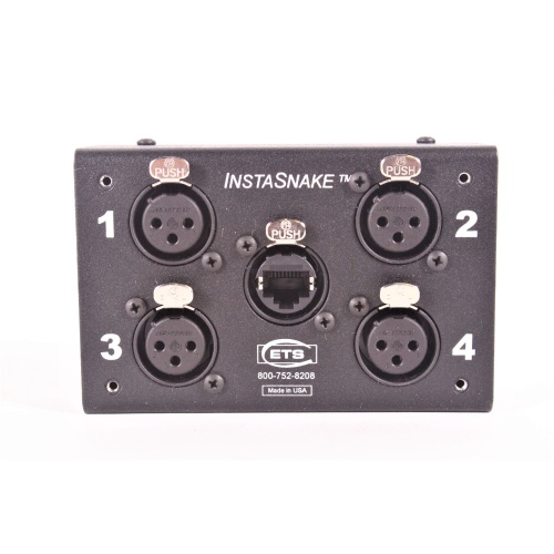 ETS PA202F 4x XLR-F to RJ45 InstaSnake Adapter Receive Unit front