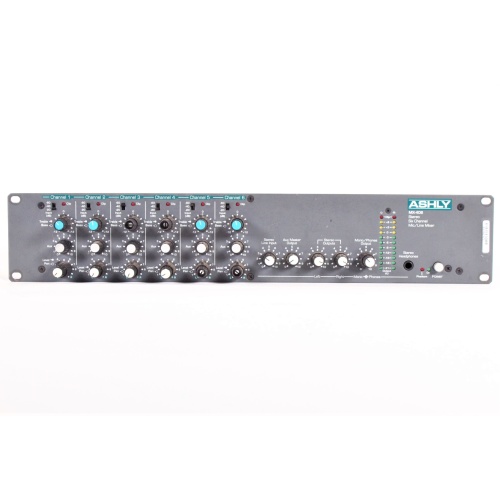 Ashly MX-406 Stereo Six Channel Mic/Line Mixer (Cosmetic Issue) front3
